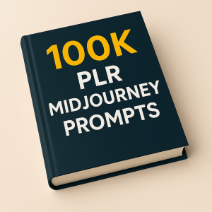 100k PLR Midjourney Prompts with Reselling Rights